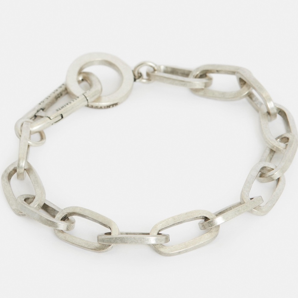 NEW Allsaints chain Bracelet Kruz Sterling Silver with Tags